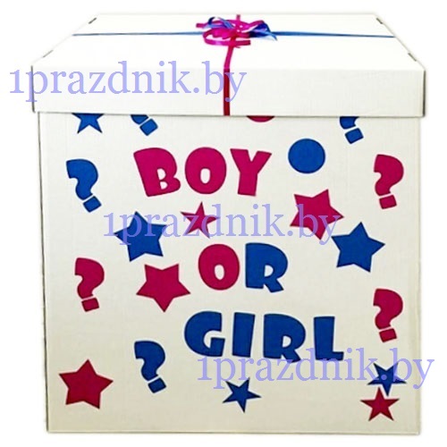Коробка-сюрприз для гендерной вечеринки (Boy or Girl) 