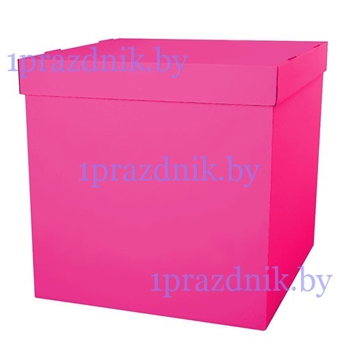 Коробка-сюрприз для воздушных шаров розовая