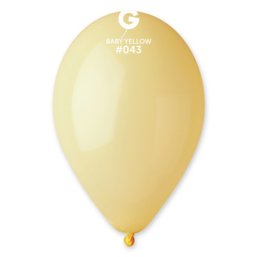 Шар воздушный латексный Желтый Бэби (Yellow Baby), пастель, №43 (12