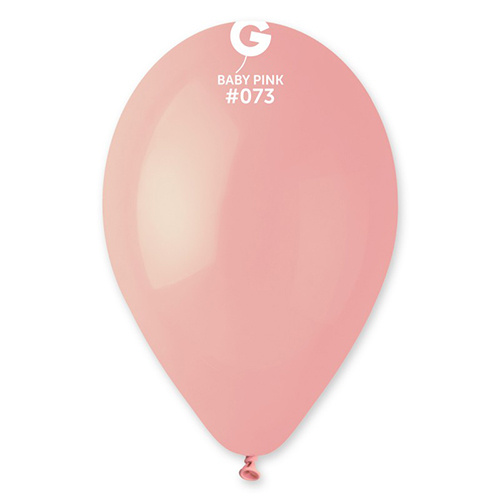 Шар воздушный латексный Розовый Бэби (Baby Pink), пастель, №73 (12