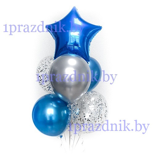 Композиция из шаров с Днем рождения 
