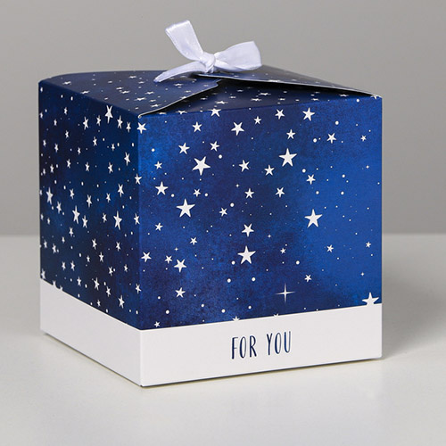 Коробка подарочная «For you», 12*12*12 см