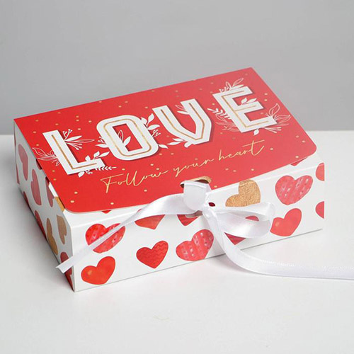 Коробка подарочная «LOVE» 16,5*12,5*5 см
