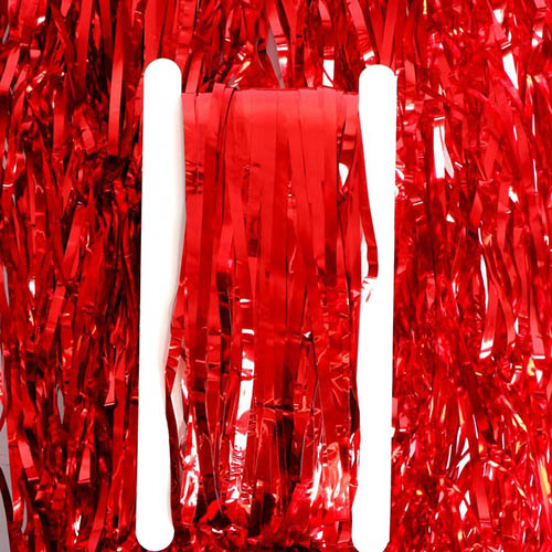Занавес «Дождик красный», ширина 1 м, длина 2 м (7587933)