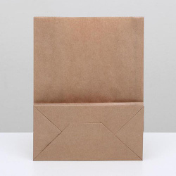 Пакет крафт бумажный фасовочный, прямоугольное дно 22*12*29 см