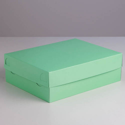 Упаковка на 12 капкейков, зелёная 32,5*25,5*10 см