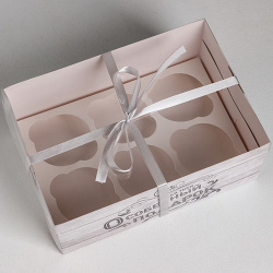 Коробка подарочная на 6 капкейков «Для тебя особенный подарок», 23*16*10 см