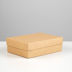 Коробка подарочная для макарун крафт 16,5*12,5*5,2 см