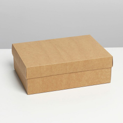 Коробка подарочная крафтовая, 21*15*7 см