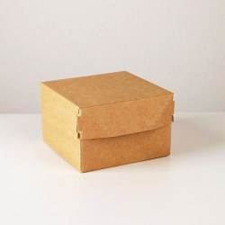 Коробка подарочная крафтовая, 12*8*12 см