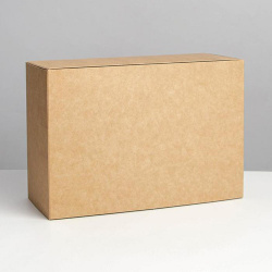 Коробка подарочная крафтовая, 25*18*10 см